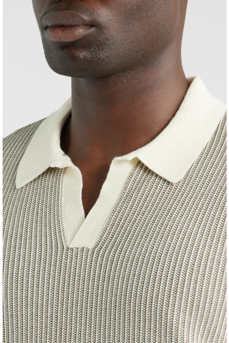 Johnny Collar Tuck Stitch Polo, Alternate, color, FADED IVY