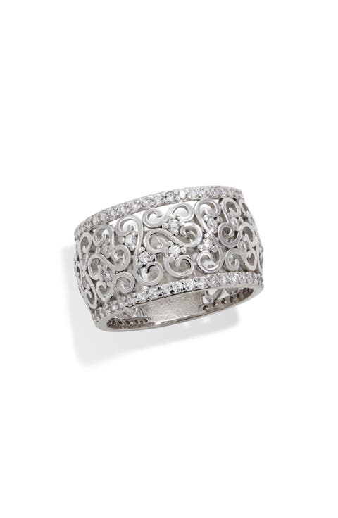 Sterling Silver Cubic Zirconia Band Ring