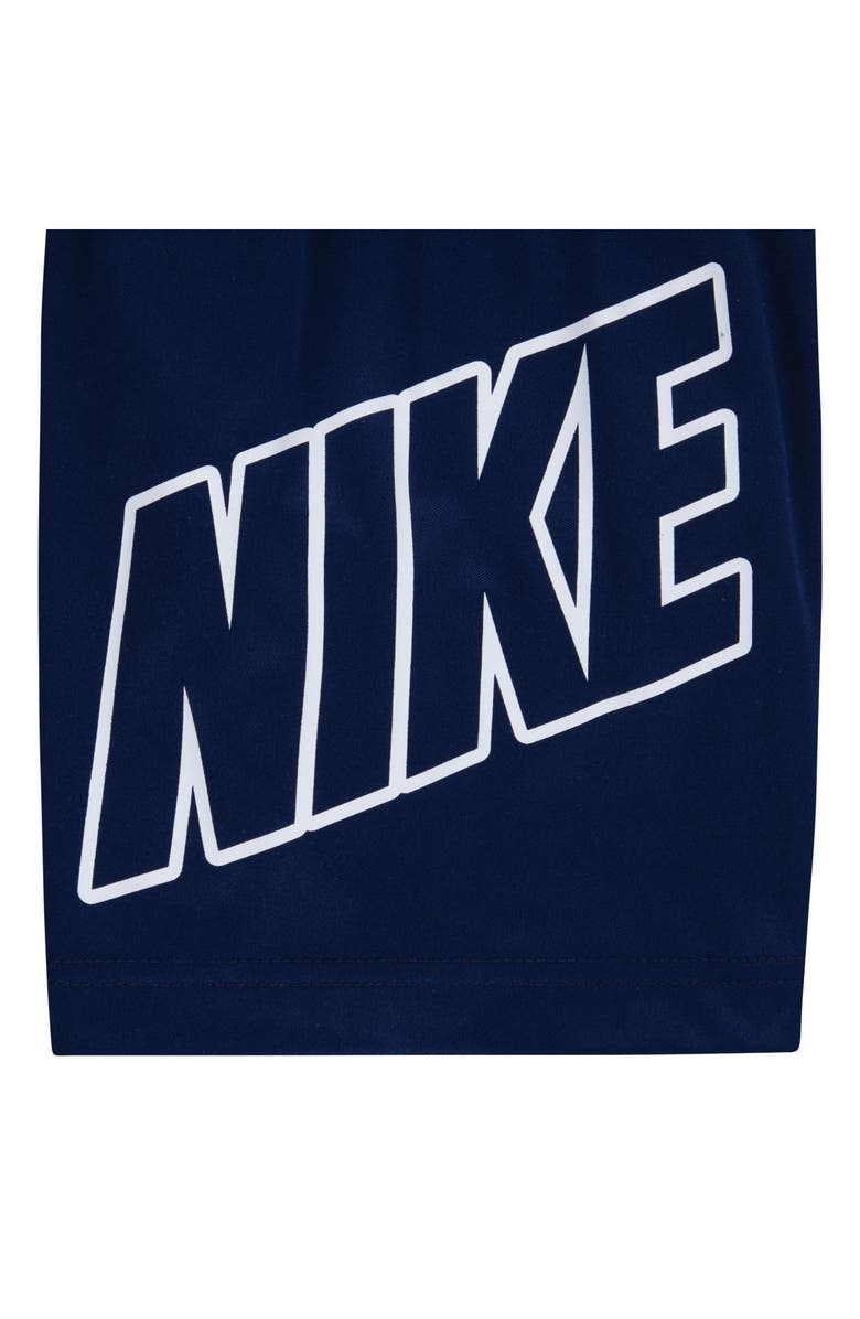 Nike Kids' Dri-FIT Graphic T-Shirt & Shorts Set, Alternate, color, Blue Void/ White