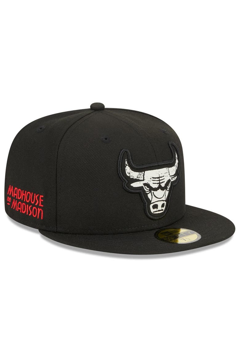Men's New Era  Black Chicago Bulls 2023/24 City Edition Alternate 59FIFTY Fitted Hat, Main, color, Black