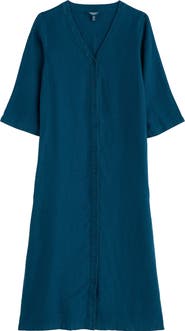 Seasalt Cornwall Word Posey Linen Button-Up Dress