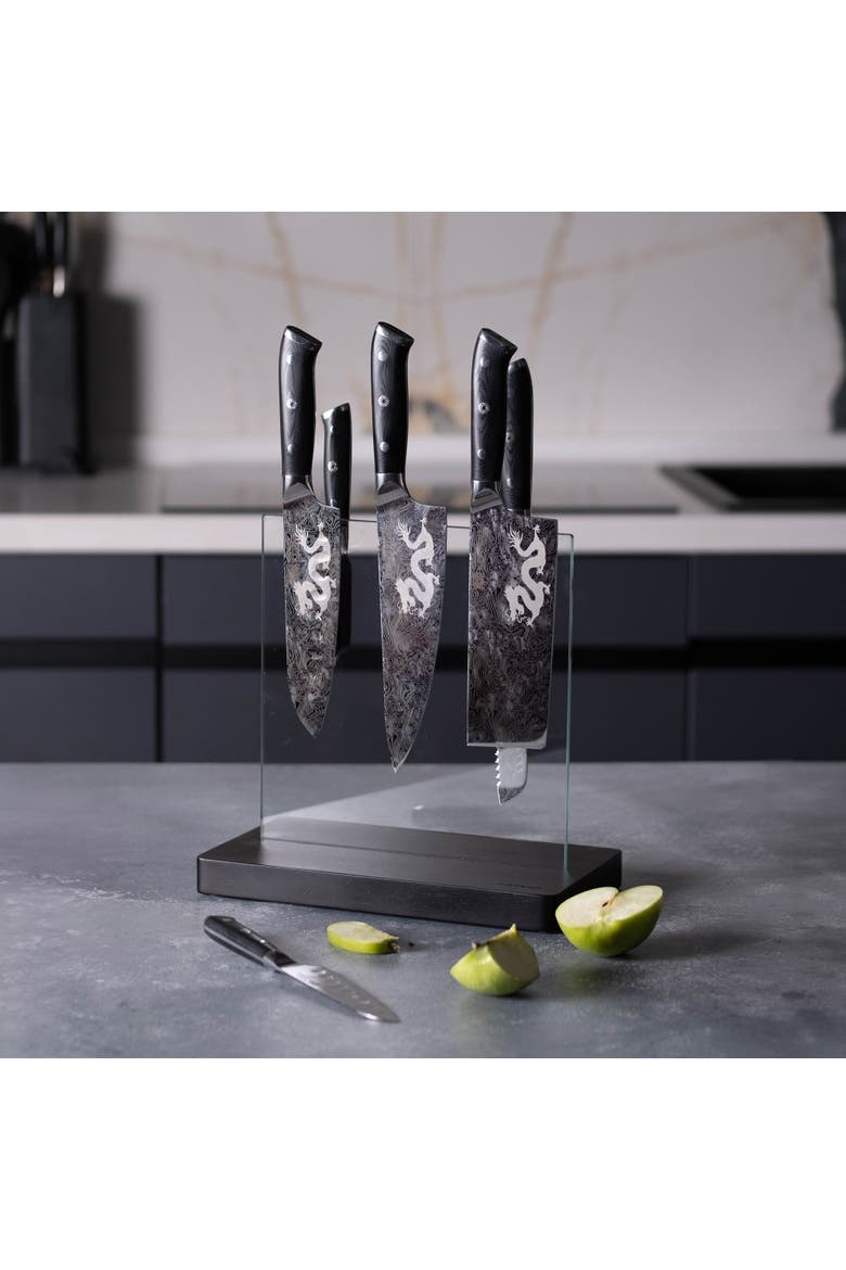 KIYOSHI® Kiyo 7-Piece Knife Block, Alternate, color, Silver