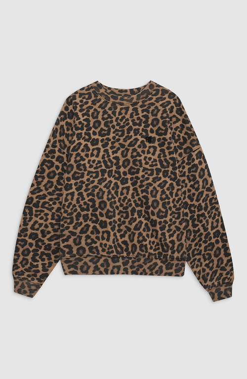 Anine Bing Miles Sweatshirt In Animal Print