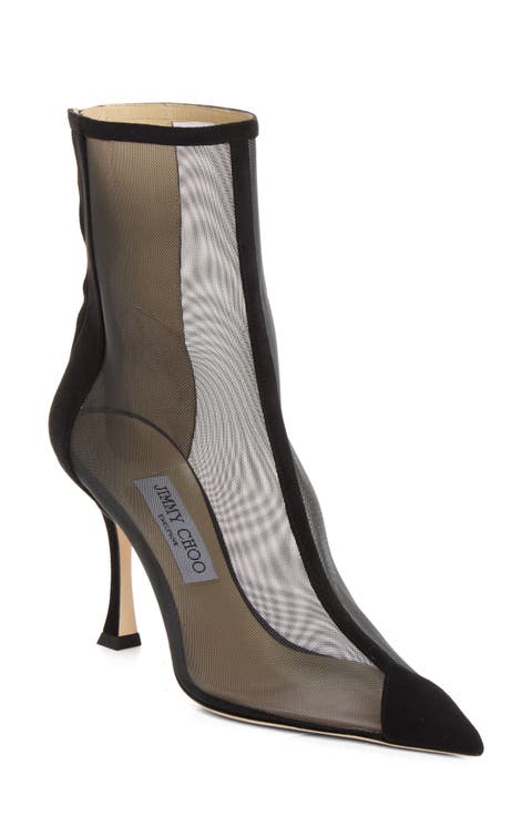 Naidoo Pointed Toe Mesh Bootie