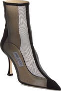 Jimmy Choo Naidoo Pointed Toe Mesh Bootie (Nordstrom Exclusive)