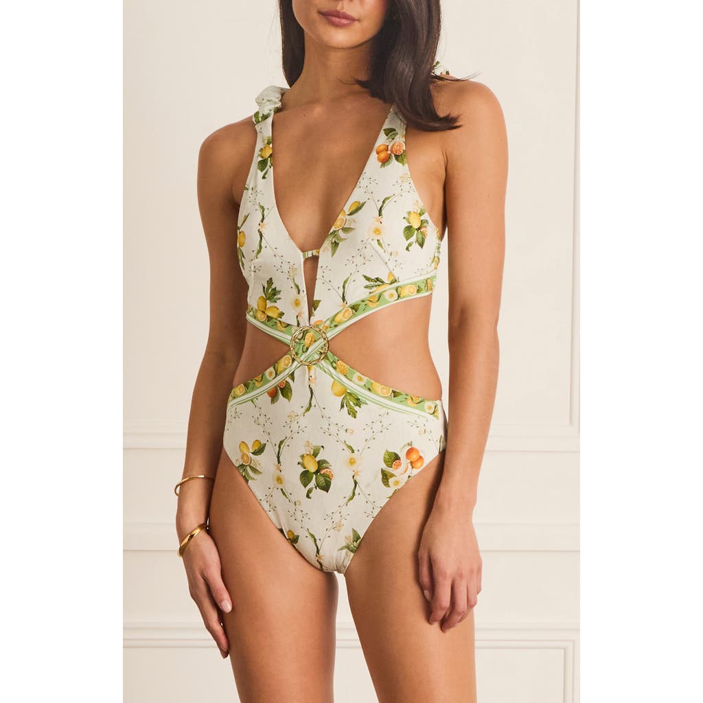 Aqua Blu Valencia Kendall One Piece In Green