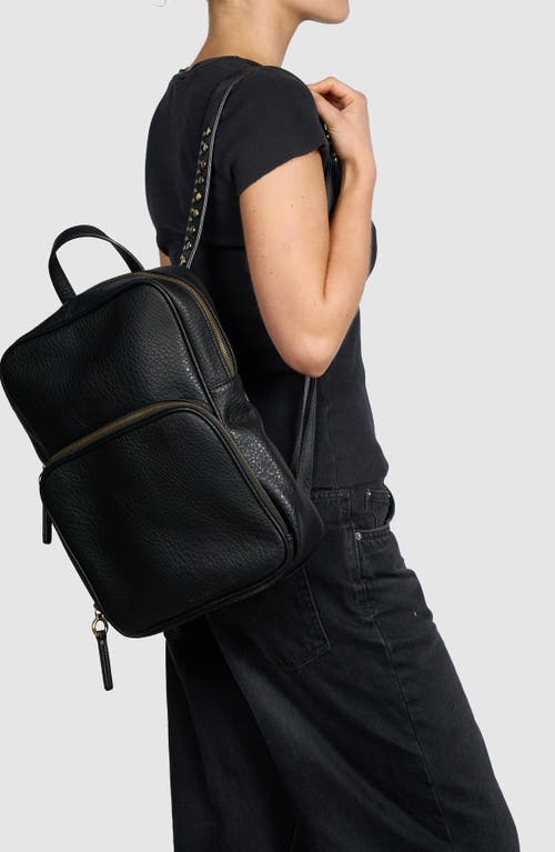 Urban Originals Blackbird Studded Backpack In Black