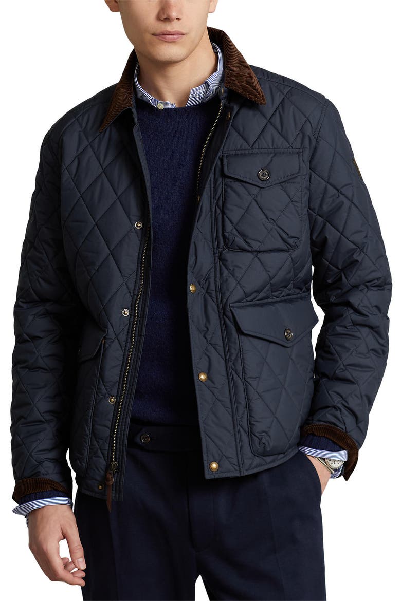 Beaton Quilted Jacket, Main, color, COLLEGE NAVY FA22