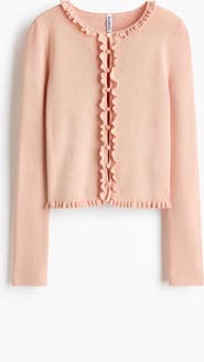 H&M Frill-trimmed Cardigan