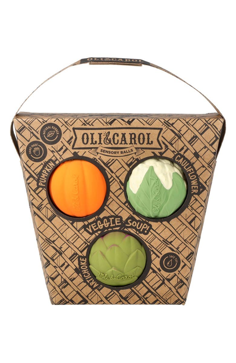 Oli&Carol Baby Ball Veggies Toy Set, Main, color,