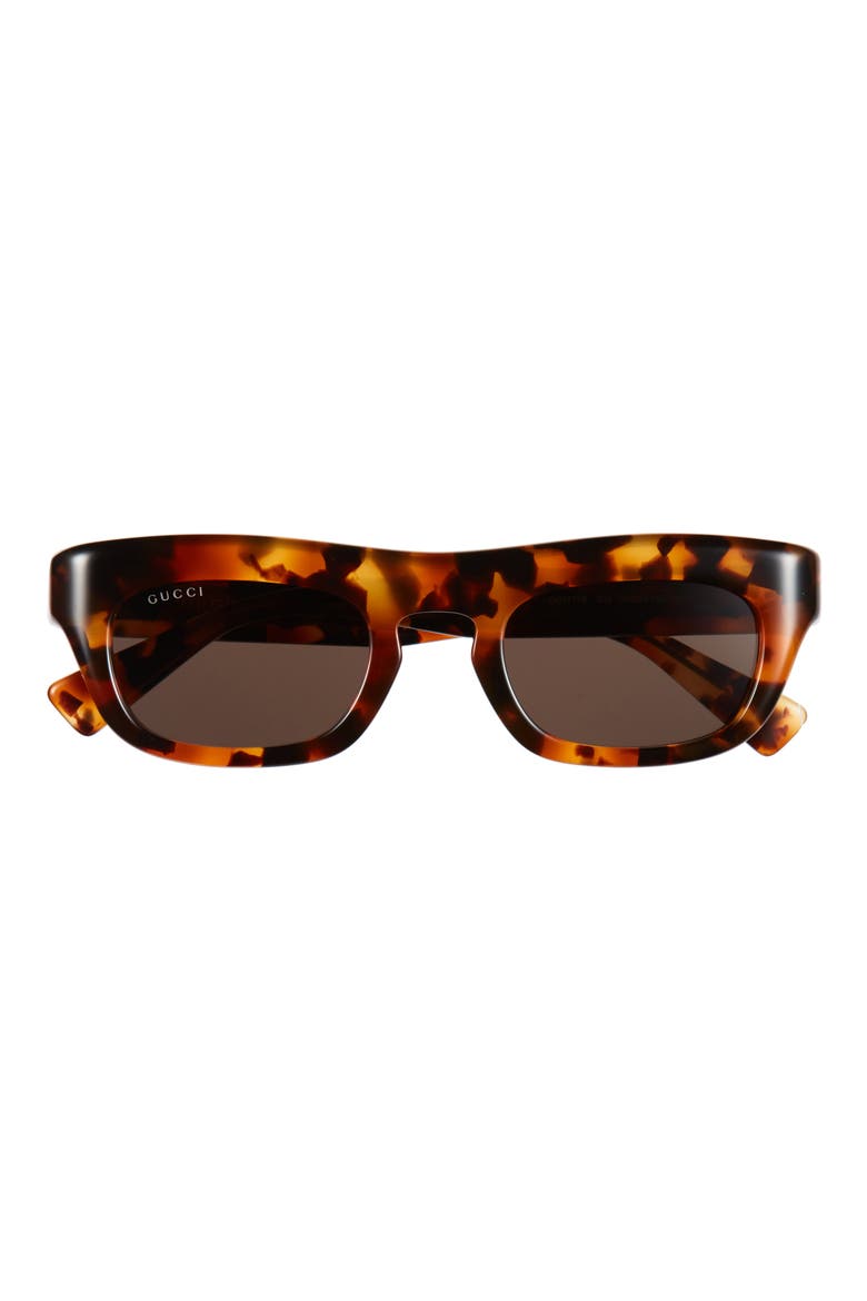 GG1777S 50mm Square Sunglasses, Main, color, HAVANA HAVANA BROWN