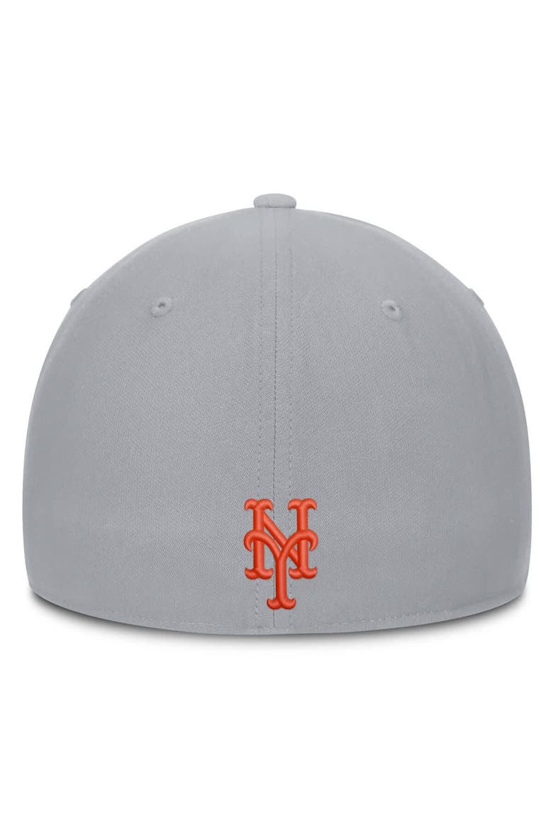 Men's Nike  Gray New York Mets Primetime Rise Dri-FIT Flex Hat, Alternate, color, Gray
