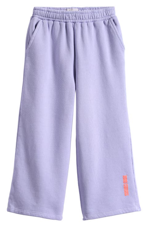 Kids' Logo Print Wide Leg Sweatpants