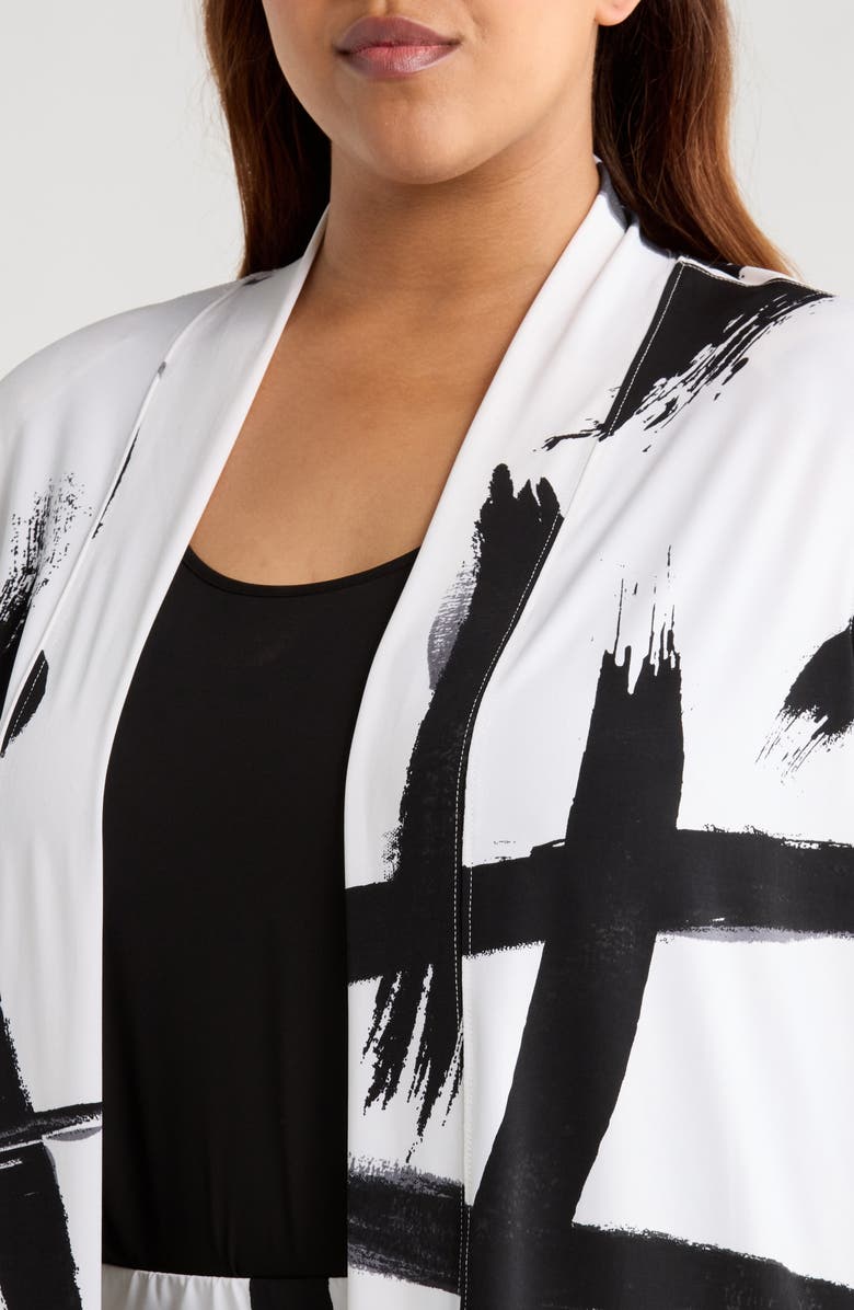 Vikki Vi Print Duster, Alternate, color, Zen