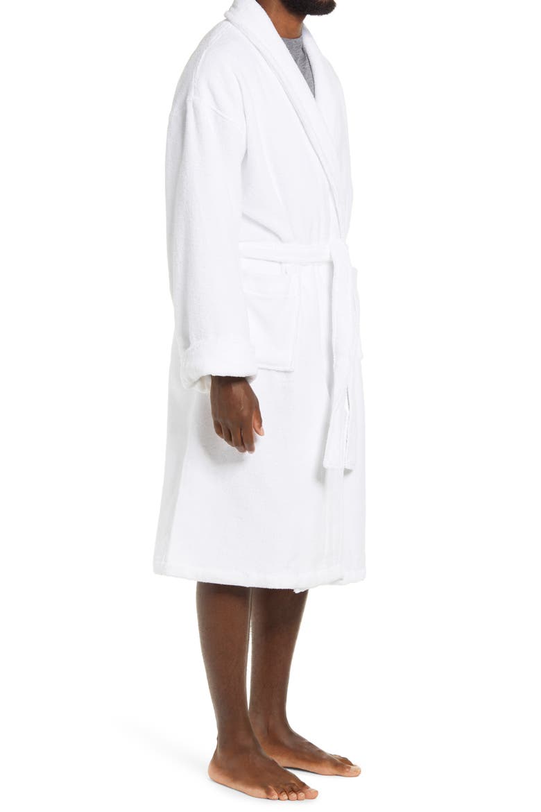 Earthright Shawl Collar Terry Robe, Alternate, color, WHITE