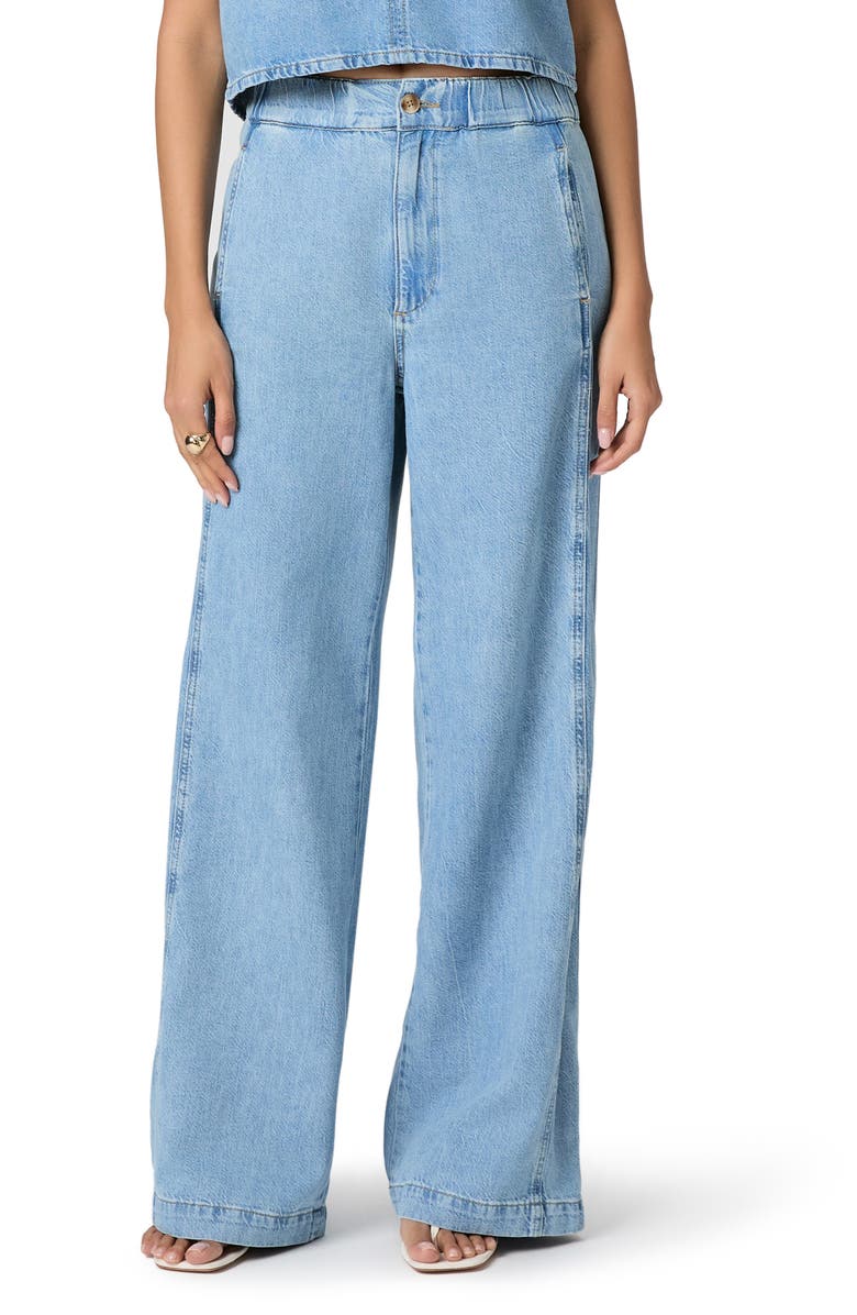 PAIGE Rumi High Waist Wide Leg Jeans, Main, color, Revolution