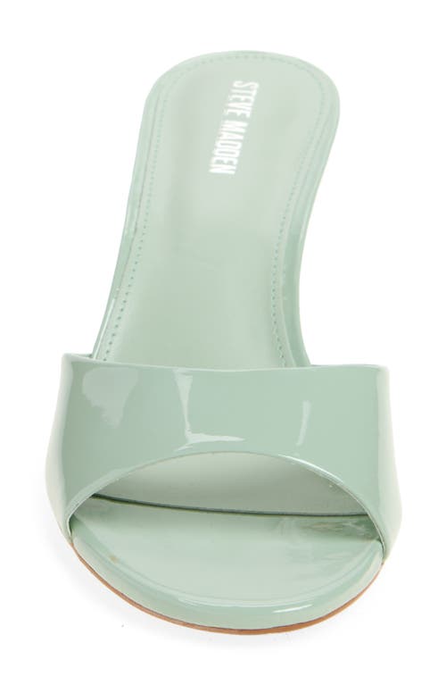 Steve Madden Kendrix Sandal In Light Green Leather