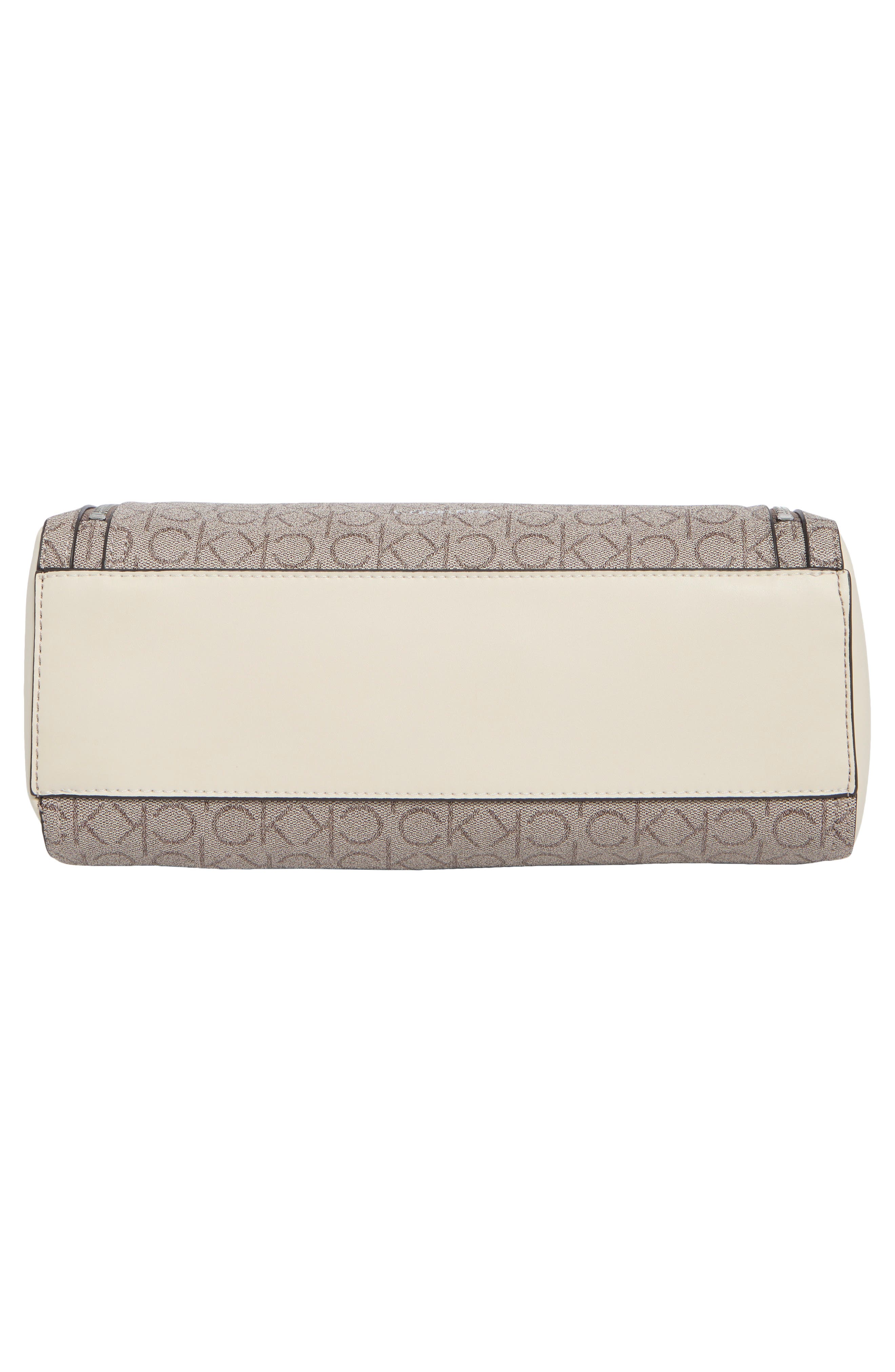 Calvin Klein Garnet Satchel, Alternate, color, Taupe/ White