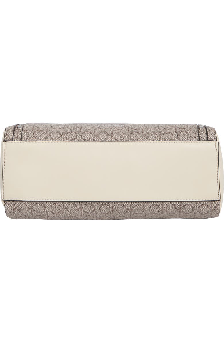 Calvin Klein Garnet Satchel, Alternate, color, Taupe/ White