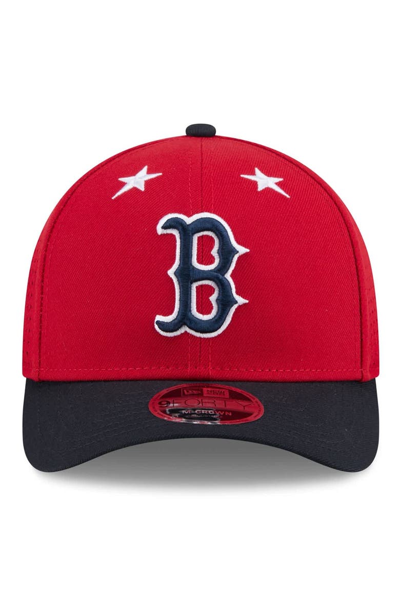 New Era Men's New Era Red/Navy Boston Red Sox 2025 MLB All-Star Game 9FORTY M-Crown Adjustable Hat, Alternate, color, Red