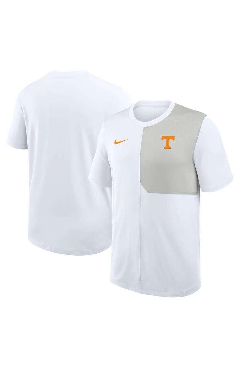 Nike Men's Nike White Tennessee Volunteers 2025 Sideline UV Performance Coach T-Shirt, Main, color, White