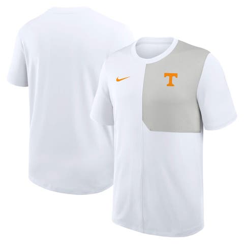 Men's Nike White Tennessee Volunteers 2025 Sideline UV Performance Coach T-Shirt