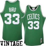 Mitchell & Ness Men's Mitchell & Ness Larry Bird Kelly Green Boston Celtics 1985/86 Hardwood Classics Authentic Jersey