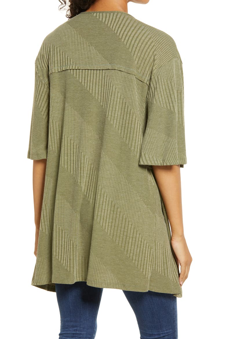 Open Front Cardigan, Alternate, color, OLIVE