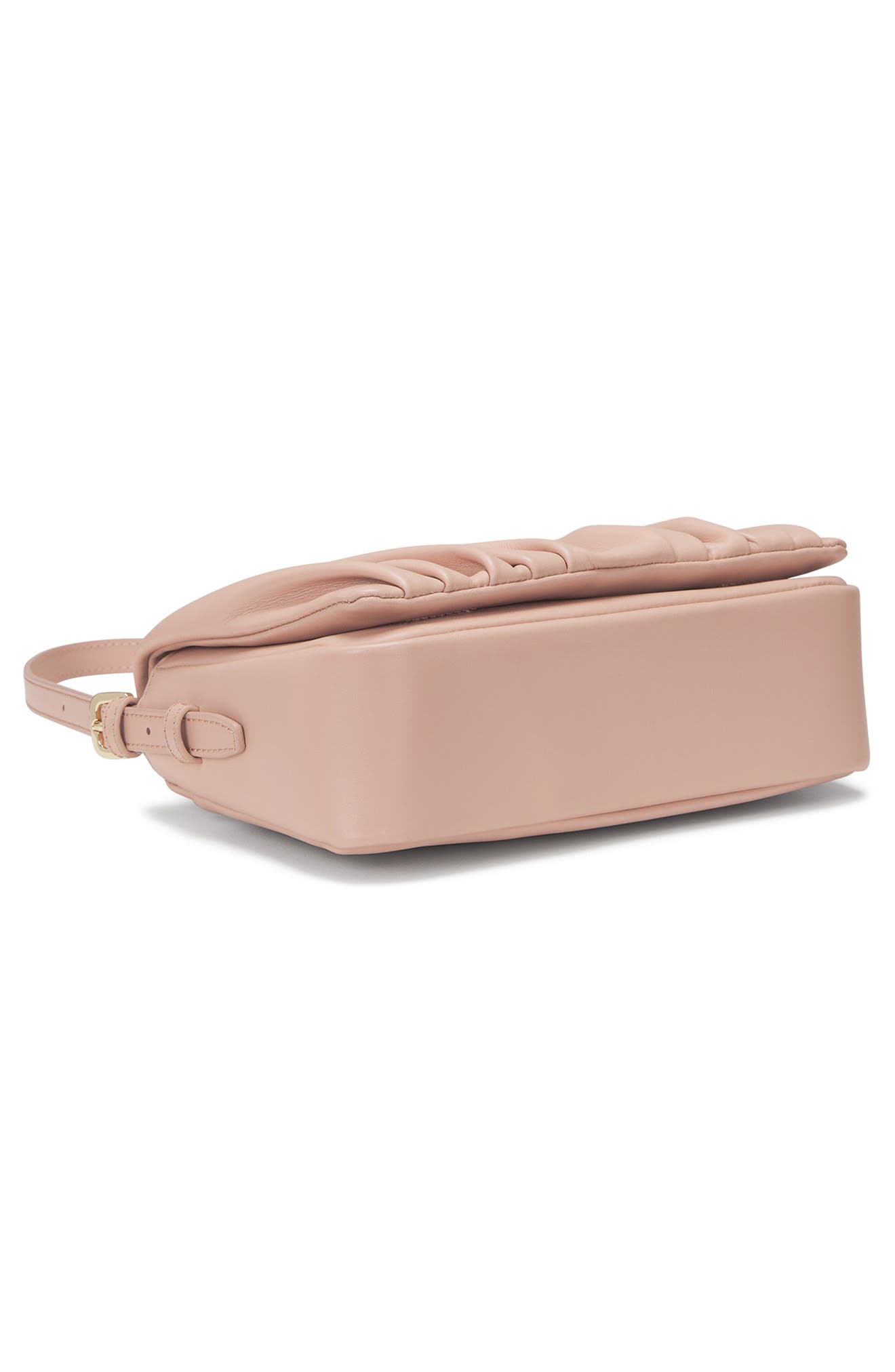 Oryany Bell Pleated Leather Shoulder Bag, Alternate, color, Blush