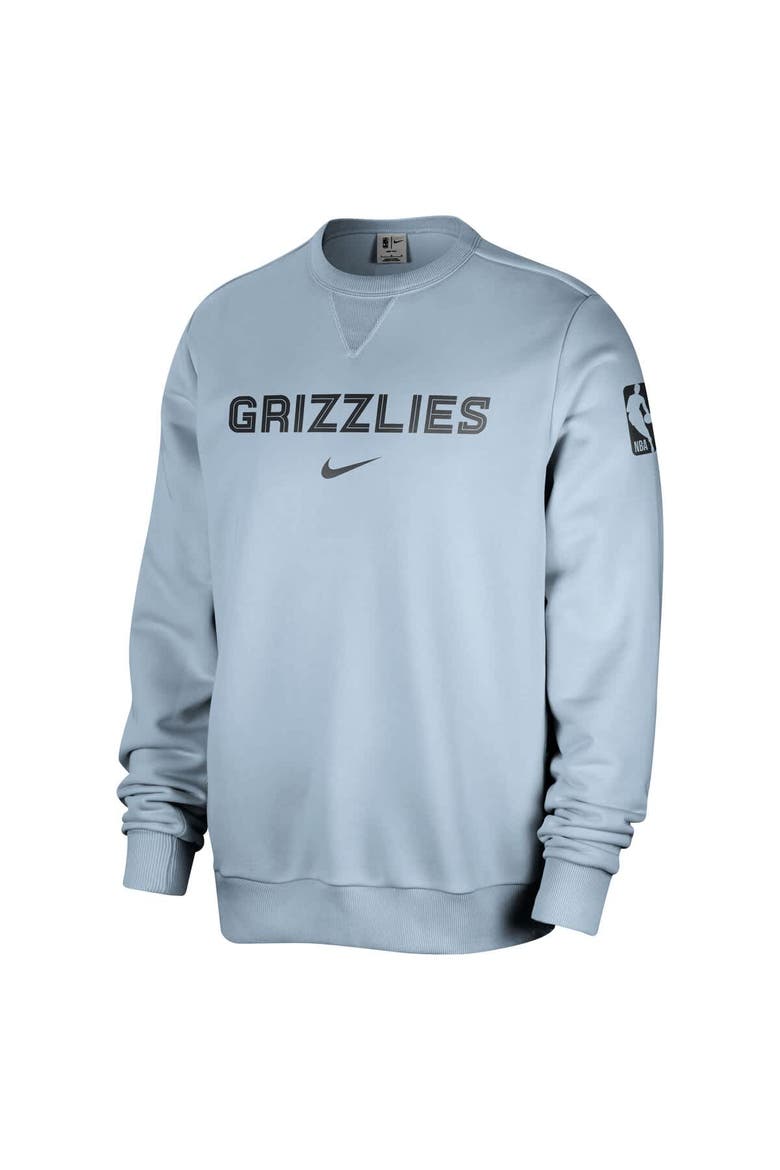 Men's Nike Light Blue Memphis Grizzlies Courtside Standard Issue Performance Pullover Sweatshirt, Alternate, color, Light Blue