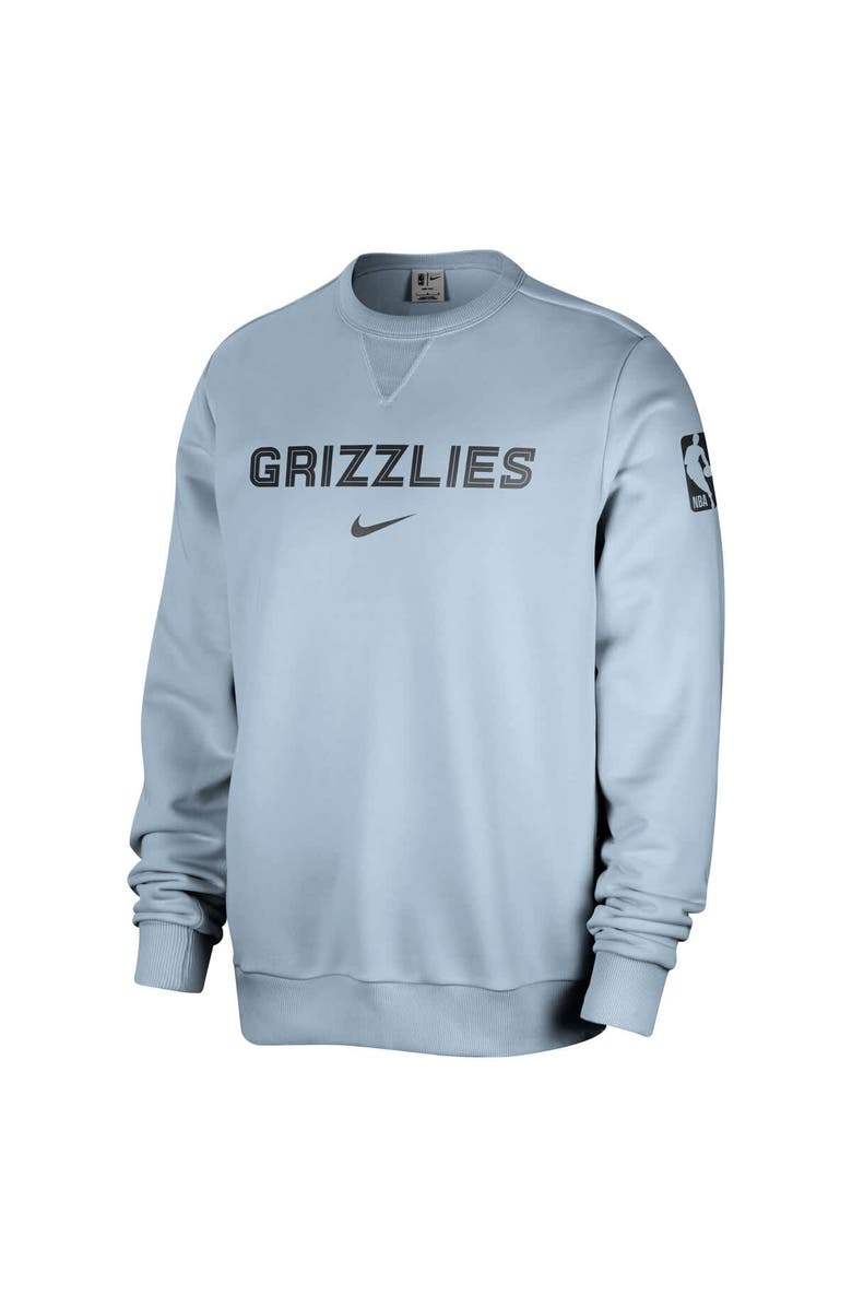 Nike Men's Nike Light Blue Memphis Grizzlies Courtside Standard Issue Performance Pullover Sweatshirt, Alternate, color, Light Blue