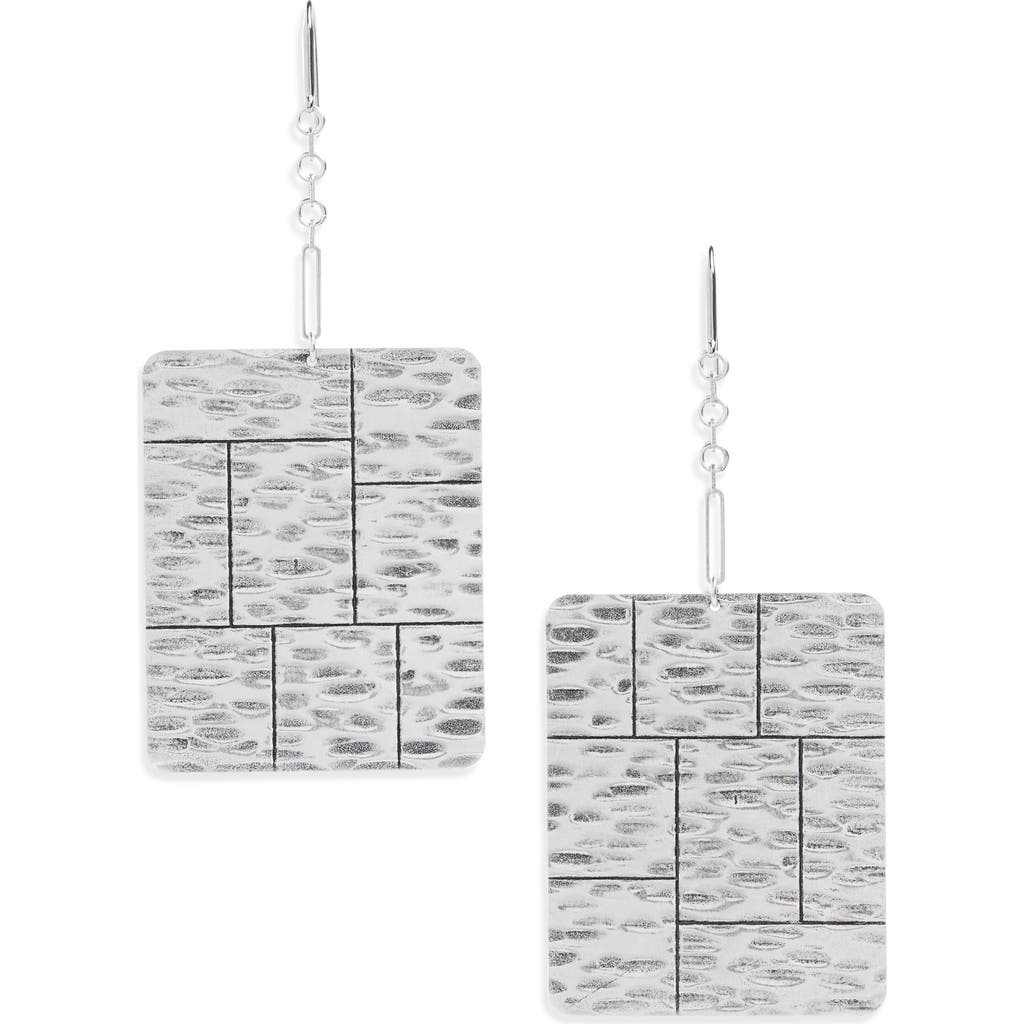 Isabel Marant Blackened Long Drop Earrings In Silver
