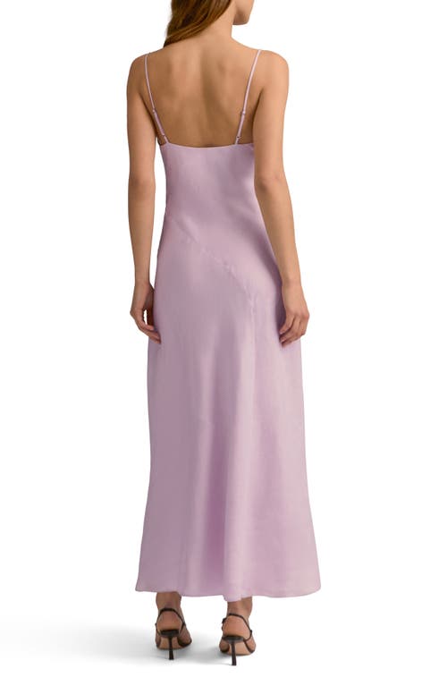 Favorite Daughter The Josette Linen Slip Dress In Wisteria Musk