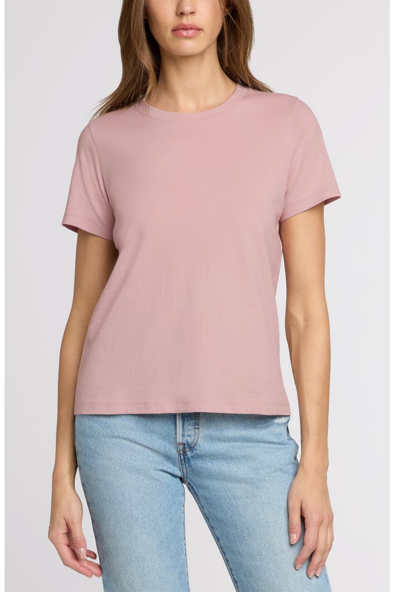 The Organic Cotton Crew Tee, Main, color, Petal