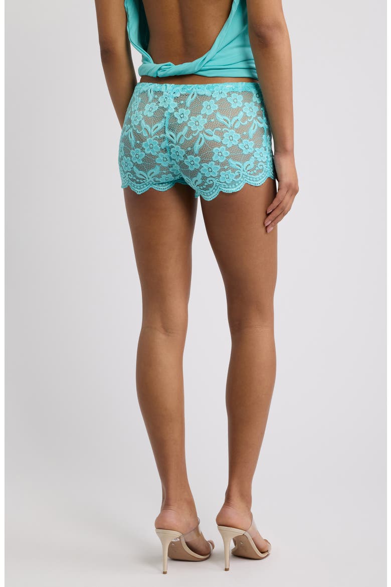 Lace Minishorts, Alternate, color, BLUE