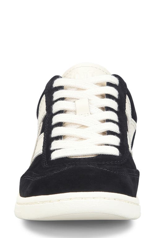 Söfft Ramsie Suede Sneaker In Black/off White