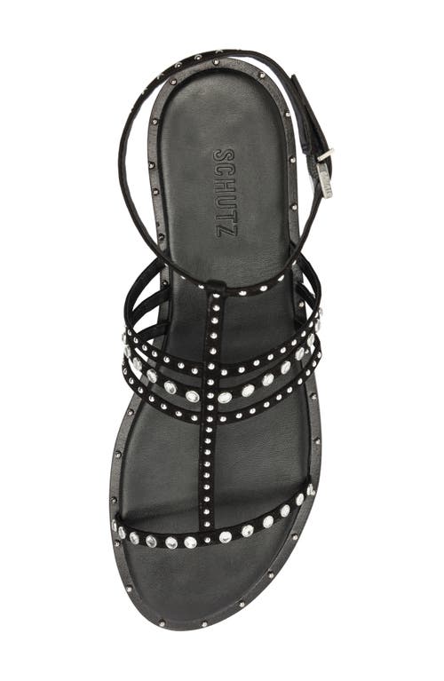 SCHUTZ SCHUTZ ISIDORA STUDDED ANKLE STRAP SANDAL
