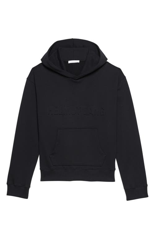 Helmut Lang Embossed Studio Logo Hoodie