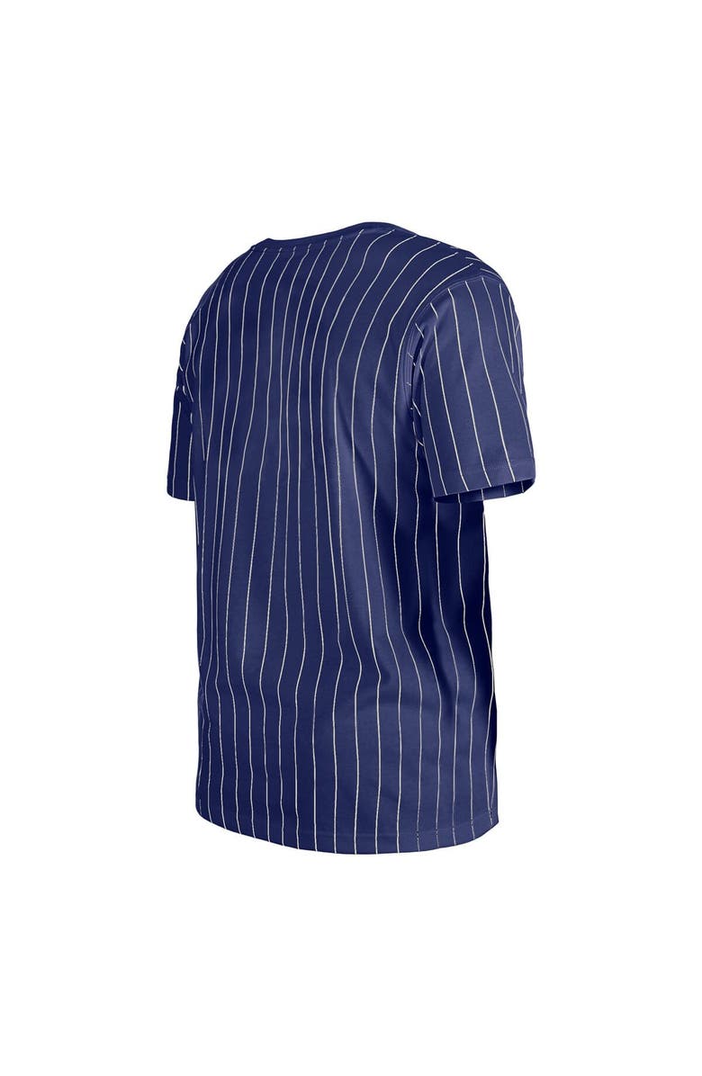 New Era Men's New Era Royal Los Angeles Dodgers Throwback Pinstripe T-Shirt, Alternate, color, 