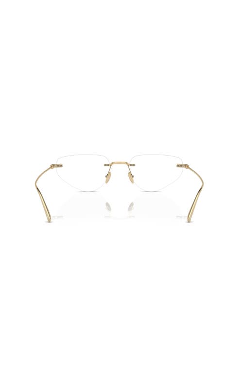 Ferrari 55mm Irregular Optical Glasses In Gold