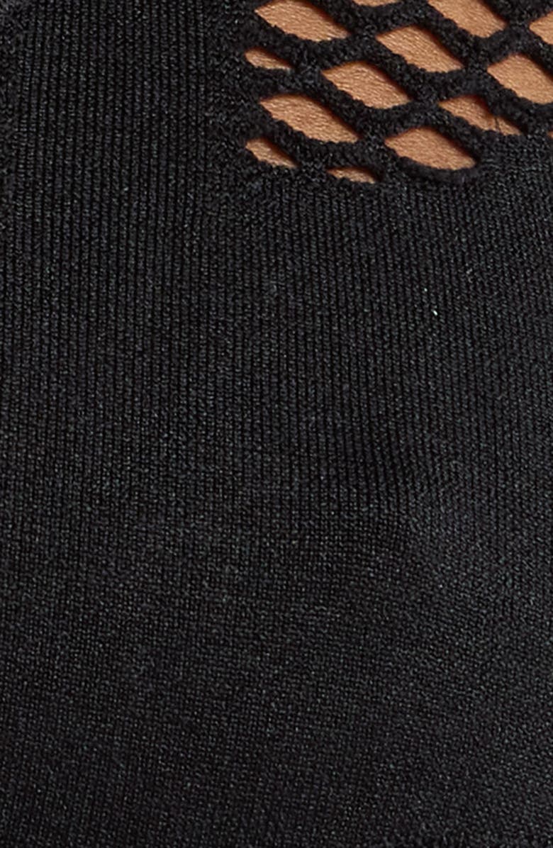 Hauty Shadow Play Bralette, Alternate, color, Black