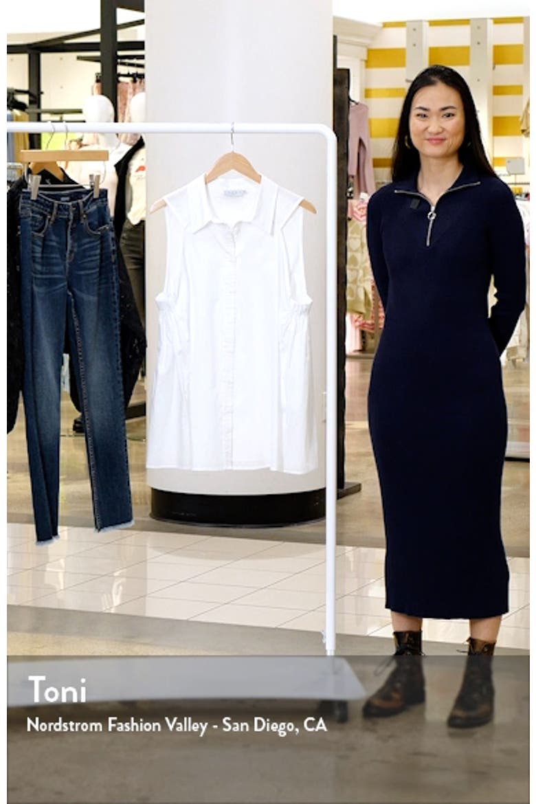 Ziva Sleeveless Button-Up Shirt video