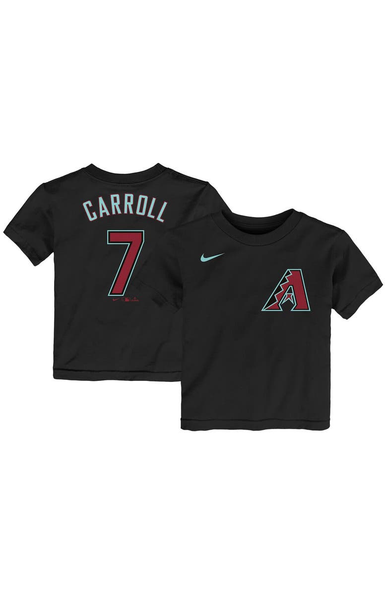 Nike Toddler Nike Corbin Carroll Black Arizona Diamondbacks 2024 Fuse Name & Number T-Shirt, Alternate, color, 