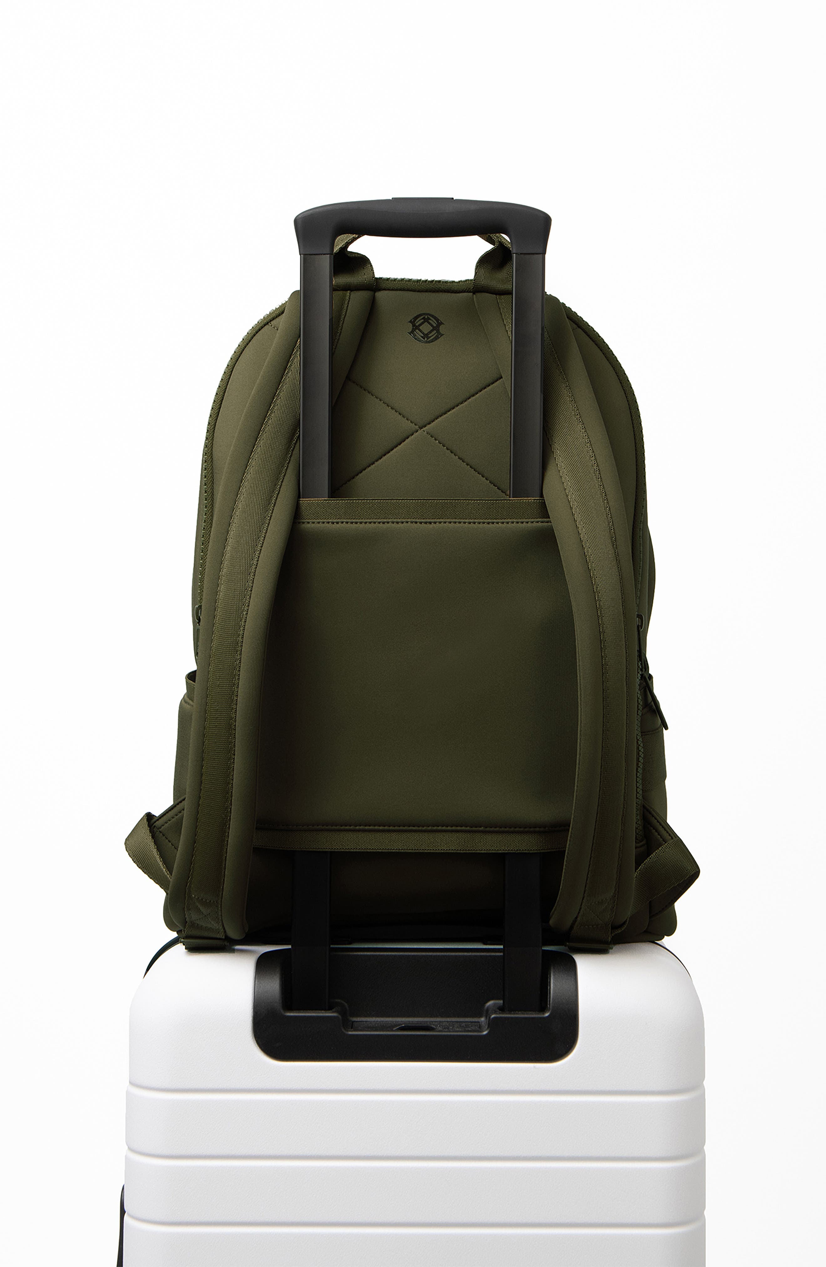 Dagne Dover Dakota Large Neoprene Backpack, Alternate, color, Dark Moss