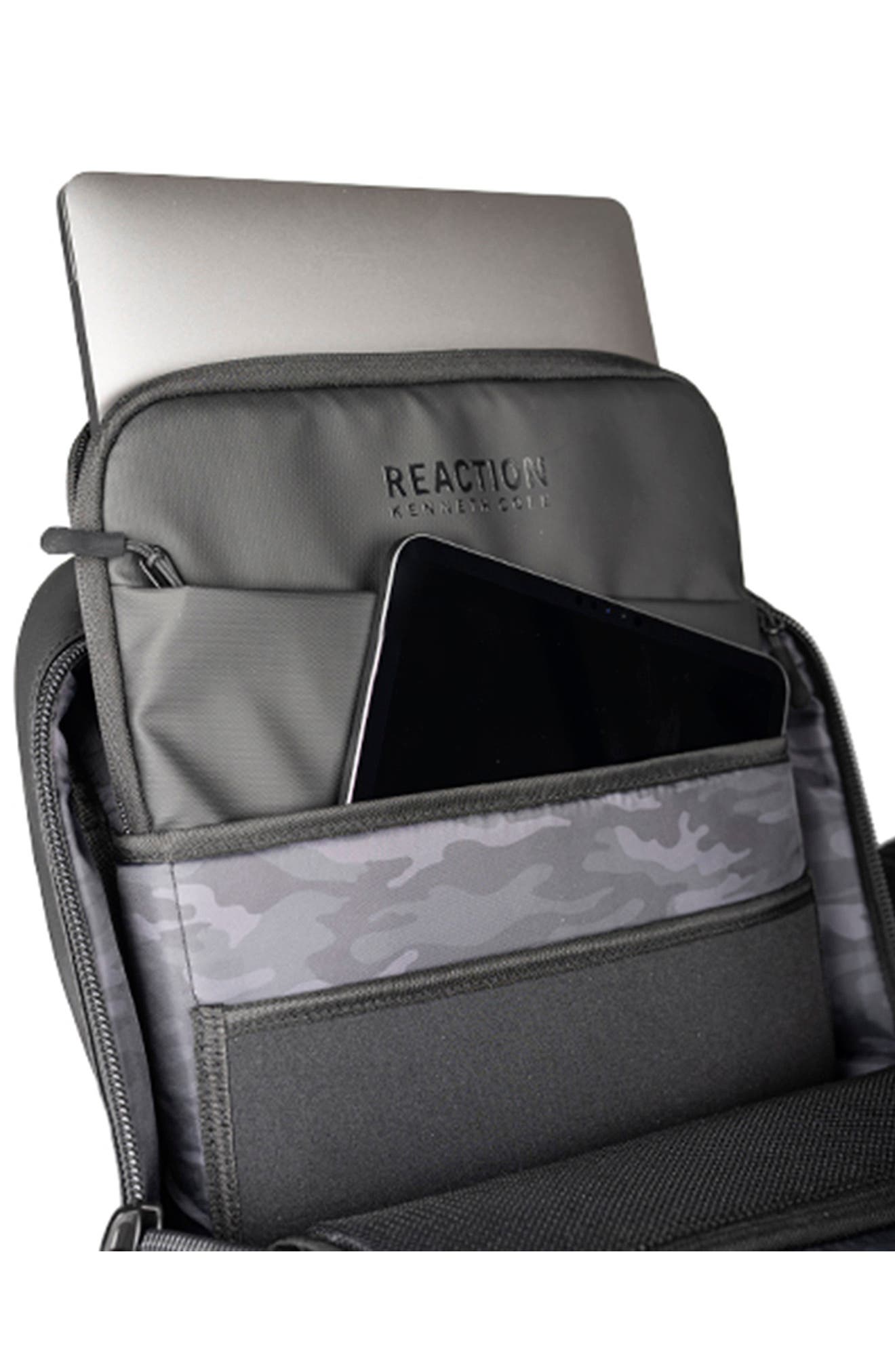 Kenneth Cole Ryder Backpack with Laptop Sleeve, Alternate, color, Black