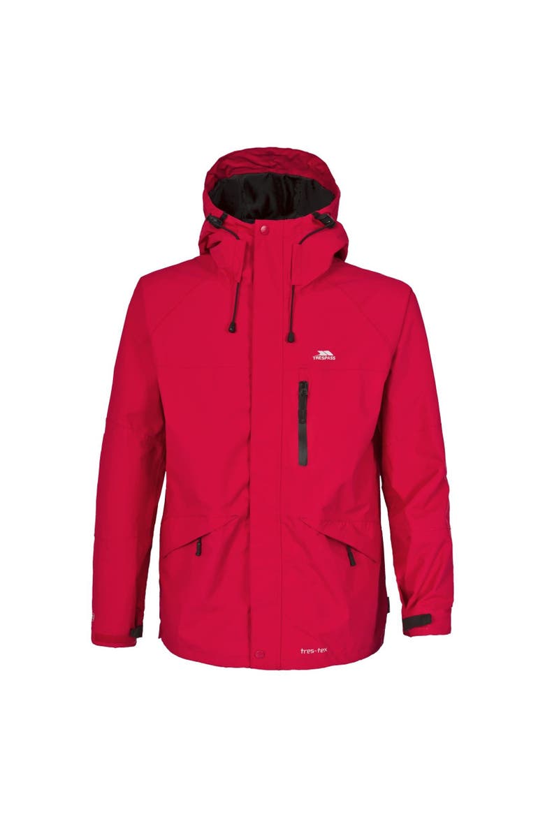 Corvo Hooded Full Zip Waterproof Jacket/Coat, Main, color, Red