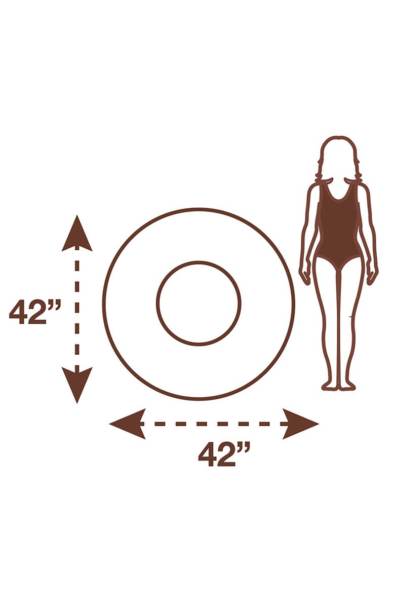 Coconut Outdoor Coconut Float Green Glitter Inflatable Pool Float, Alternate, color, Green