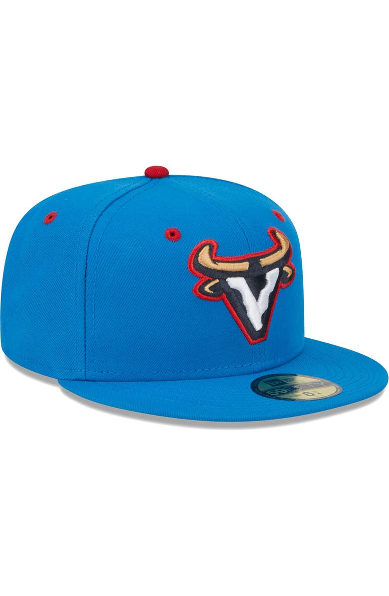 New Era Men's New Era Blue Visalia Rawhide Copa De La Diversion 59FIFTY Fitted Hat, Alternate, color, 