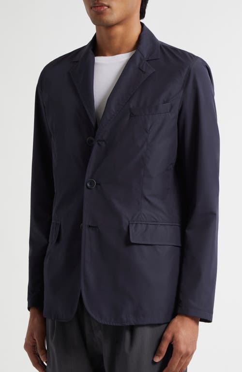 Herno Byron Blazer With Removable Bib In Blue