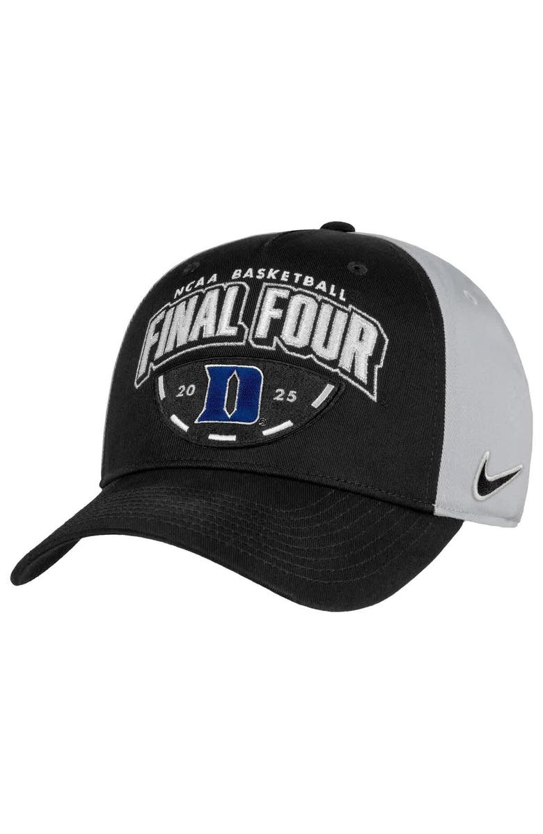 Nike Men's Nike Black/Gray Duke Blue Devils 2025 NCAA Men's Basketball Tournament March Madness Final Four Regional Champions Locker Room Adjustable Hat, Alternate, color, 